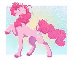 Size: 2048x1676 | Tagged: safe, artist:creepynightspro, imported from derpibooru, pinkie pie, earth pony, pony, female, mare, profile, raised hoof, solo