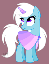 Size: 733x952 | Tagged: safe, artist:feather_bloom, imported from derpibooru, oc, oc only, oc:feather_bloom, pegasus, pony, fake horn, female, g5, horn, looking up, mare, reference, solo