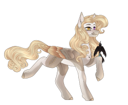 Size: 3264x2688 | Tagged: safe, artist:pokaparida, imported from derpibooru, oc, oc only, oc:jeraphine, bird, pegasus, pony, female, heterochromia, high res, mare, simple background, solo, transparent background