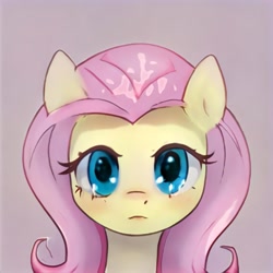 Size: 1024x1024 | Tagged: safe, imported from derpibooru, pony, ai content, ai generated, female, generator:thisponydoesnotexist, looking at you, mare, not fluttershy, solo, sparkly eyes, wingding eyes