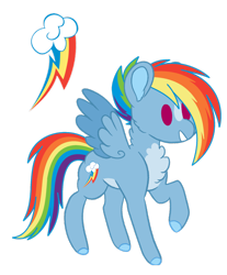 Size: 1920x2320 | Tagged: safe, artist:teal-quil, imported from derpibooru, rainbow dash, pony, base used, chibi, colored wings, simple background, solo, transparent background, two toned wings, wings