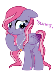 Size: 1280x1674 | Tagged: safe, artist:hate-love12, imported from derpibooru, starsong, pony, g3, g3 to g4, g4, generation leap, simple background, solo, transparent background