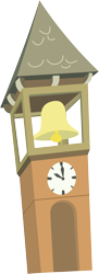 Size: 1200x3309 | Tagged: safe, artist:evilturnover, imported from derpibooru, putting your hoof down, season 2, bell, clock tower, no pony, simple background, transparent background, vector