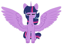 Size: 1200x847 | Tagged: safe, artist:pink-pone, imported from derpibooru, twilight sparkle, alicorn, pony, chest fluff, crying, eyes closed, happy birthday mlp:fim, mlp fim's eleventh anniversary, simple background, smiling, solo, tears of joy, teary eyes, transparent background, twilight sparkle (alicorn)