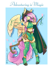 Size: 1024x1366 | Tagged: safe, artist:ambris, imported from derpibooru, fluttershy, anthro, pegasus, breasts, busty fluttershy, druid, dungeons and dragons, pen and paper rpg, rpg