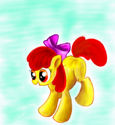 Size: 700x760 | Tagged: safe, artist:tanyasitnikova, imported from derpibooru, apple bloom, earth pony, pony, female, filly, solo