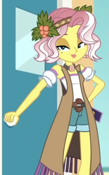 Size: 785x1268 | Tagged: safe, edit, edited screencap, imported from derpibooru, screencap, vignette valencia, equestria girls, equestria girls series, rollercoaster of friendship, cellphone, clothes, cropped, door, phone, smiling, solo