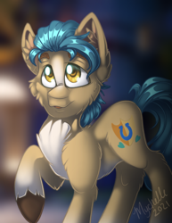 Size: 2550x3300 | Tagged: safe, artist:mychelle, imported from derpibooru, hitch trailblazer, earth pony, pony, g5, high res, my little pony: a new generation, solo