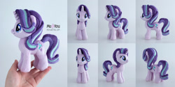 Size: 2100x1048 | Tagged: safe, artist:meplushyou, imported from derpibooru, starlight glimmer, pony, chibi, irl, photo, plushie, solo