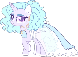 Size: 3204x2345 | Tagged: safe, artist:kurosawakuro, imported from derpibooru, oc, oc only, pony, unicorn, base used, clothes, dress, female, high res, magical lesbian spawn, mare, offspring, parent:princess celestia, parent:rarity, parents:rarilestia, see-through, simple background, solo, transparent background