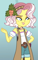 Size: 1129x1774 | Tagged: safe, edit, edited screencap, imported from derpibooru, screencap, vignette valencia, equestria girls, equestria girls series, rollercoaster of friendship, cellphone, clothes, cropped, phone, smiling, solo