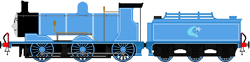 Size: 455x112 | Tagged: safe, artist:phantomcandy1158, imported from derpibooru, trixie, colored, crossover, flat colors, inanimate tf, thomas and friends, train, trainified, transformation