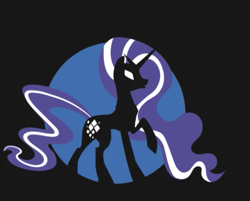 Size: 519x417 | Tagged: safe, artist:samoht-lion, imported from derpibooru, nightmare rarity, pony, unicorn, female, mare, raised hoof, silhouette, solo