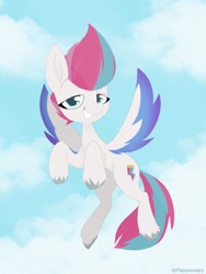 Size: 1620x2160 | Tagged: safe, artist:papyswapy, imported from derpibooru, zipp storm, pegasus, pony, female, g5, mare, my little pony: a new generation, sky background, solo