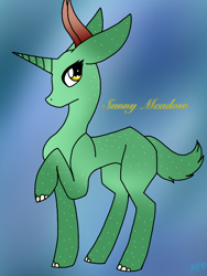 Size: 768x1024 | Tagged: safe, artist:sketchytwi, imported from derpibooru, oc, oc only, pony, unicorn, horn, horns, solo, unicorn oc