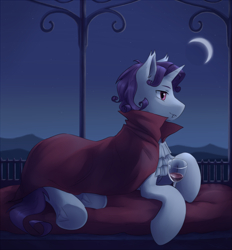 Size: 4356x4687 | Tagged: safe, artist:aquoquoo, imported from derpibooru, rarity, pony, unicorn, vampire, elusive, rule 63, solo