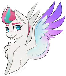 Size: 1280x1479 | Tagged: safe, artist:pointdelta, imported from derpibooru, zipp storm, pegasus, pony, bust, chest fluff, female, g5, my little pony: a new generation, simple background, solo, transparent background