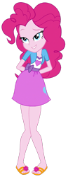 Size: 441x1136 | Tagged: source needed, safe, edit, edited edit, edited screencap, imported from derpibooru, screencap, pinkie pie, equestria girls, background removed, bedroom eyes, editor needed, feet, hand behind back, not a vector, sandals, simple background, solo, transparent background