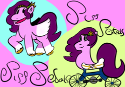 Size: 3500x2450 | Tagged: safe, artist:nazodafist, imported from derpibooru, pipp petals, original species, pegasus, pony, wheelpone, bicycle, g5, high res, meme, my little pony: a new generation, not salmon, shitposting, wat, weird