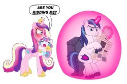 Size: 2934x1935 | Tagged: safe, alternate version, anonymous artist, imported from derpibooru, princess cadance, princess flurry heart, shining armor, alicorn, pony, unicorn, angry, bloodshot eyes, but why, crying, diaper, father and child, father and daughter, female, husband and wife, implied pooping, levitation, magic, male, mother and child, mother and daughter, newspaper, red eyes, red face, simple background, sitting on toilet, telekinesis, this will end in divorce, toilet, toilet humor, toilet paper, toilet paper roll, transparent background, unshorn fetlocks