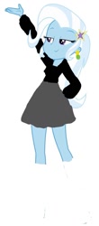 Size: 451x1024 | Tagged: safe, artist:jesus0385, imported from derpibooru, trixie, equestria girls, 1000 hours in ms paint, simple background, solo, white background