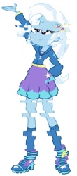 Size: 451x1024 | Tagged: safe, artist:jesus0385, imported from derpibooru, trixie, equestria girls, error, glitch, simple background, solo, white background