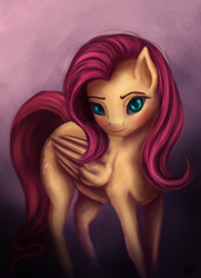 Size: 2650x3668 | Tagged: safe, artist:seven9988, imported from derpibooru, fluttershy, pegasus, pony, cute, daaaaaaaaaaaw, high res, shyabetes, solo