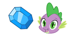 Size: 290x145 | Tagged: safe, imported from derpibooru, spike, dragon, cursor, diamond, gem, green eyes, head only, male, open mouth, open smile, purple skin, simple background, smiling, solo, teeth, transparent background