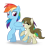 Size: 2280x2200 | Tagged: safe, artist:marbo, rainbow dash, oc, oc:meadow frost, pegasus, pony, cute, eyes closed, female, filly, fluffy, happy, mare, open mouth, simple background, snowpony (species), taiga pony, transparent background