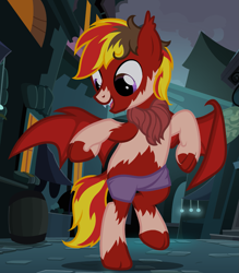 Size: 1237x1411 | Tagged: safe, artist:anonymous, imported from derpibooru, oc, oc:thunder dash, original species, human to pony, open mouth, open smile, show accurate, smiling, transformation