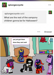 Size: 1168x1641 | Tagged: safe, artist:ask-luciavampire, imported from derpibooru, twilight sparkle, oc, pony, vampire, vampony, clothes, costume, halloween, halloween costume, holiday, nightmare night