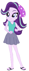 Size: 615x1500 | Tagged: artist needed, safe, imported from derpibooru, starlight glimmer, equestria girls, beanie, clothes, feet, hat, sandals, simple background, skirt, solo, transparent background, vector