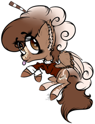 Size: 1187x1555 | Tagged: safe, artist:beamybutt, imported from derpibooru, oc, oc only, oc:coffee bean, pegasus, pony, :p, ear fluff, eyelashes, female, mare, pegasus oc, signature, simple background, solo, tongue out, transparent background, wings