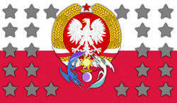 Size: 1500x872 | Tagged: safe, imported from derpibooru, bird, eagle, crossover, equestrian flag, flag, moon, poland, polish, polish flag, polish-equestrian union, stars, sun, union