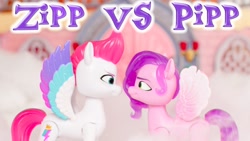 Size: 1280x720 | Tagged: safe, imported from derpibooru, pipp petals, zipp storm, pegasus, pony, female, g5, my little pony: a new generation, siblings, sisters, toy, youtube thumbnail