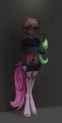 Size: 1841x3666 | Tagged: safe, artist:1an1, imported from derpibooru, gummy, pinkie pie, anthro, earth pony, unguligrade anthro