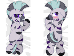 Size: 4000x3000 | Tagged: safe, artist:ponkus, imported from derpibooru, oc, oc only, oc:aezar, pony, zebra, blushing, body pillow, cute, male, solo, stallion, zebra oc