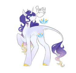 Size: 1308x1251 | Tagged: safe, artist:yuumirou, imported from derpibooru, rarity, pony, alternate design, raised hoof, simple background, solo, transparent background