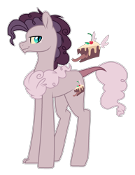 Size: 1533x1986 | Tagged: safe, artist:auroranovasentry, imported from derpibooru, oc, oc only, oc:decadent jinx, hybrid, pony, interspecies offspring, male, offspring, parent:discord, parent:pinkie pie, parents:discopie, solo