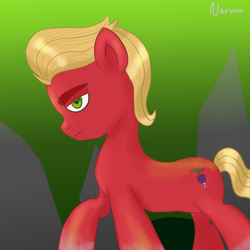 Size: 1000x1000 | Tagged: safe, artist:wrath-marionphauna, imported from derpibooru, sprout cloverleaf, earth pony, pony, danger danger, digital art, g5, male, my little pony: a new generation, solo, stallion