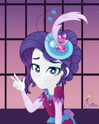 Size: 2817x3529 | Tagged: safe, artist:hyperreich, artist:n-brillance, imported from derpibooru, rarity, equestria girls, base used, clothes, dress, female, gala dress, high res, peace sign, solo