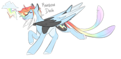 Size: 1718x836 | Tagged: safe, artist:yuumirou, imported from derpibooru, rainbow dash, pony, alternate design, simple background, solo, tail, tail feathers, transparent background