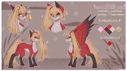 Size: 3990x2230 | Tagged: safe, artist:honeybbear, imported from derpibooru, oc, oc only, oc:lynee, pegasus, pony, female, high res, mare, reference sheet, solo