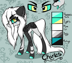 Size: 2620x2312 | Tagged: safe, artist:beamybutt, imported from derpibooru, oc, oc only, earth pony, pony, bust, colored hooves, ear fluff, earth pony oc, high res, male, reference sheet, solo, stallion, tongue out