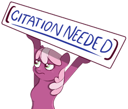 Size: 320x272 | Tagged: safe, artist:xchan, derpibooru exclusive, imported from derpibooru, cheerilee, earth pony, pony, bipedal, cheeribetes, citation needed, cute, female, frown, reaction image, sign, simple background, solo, transparent background, wikipedia, xkcd
