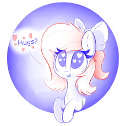 Size: 1200x1200 | Tagged: safe, artist:php111, imported from ponybooru, oc, oc only, pony, abstract background, bow, bust, chest fluff, cute, dialogue, drawthread, female, floating heart, happy, heart, heart eyes, hugs?, mare, portrait, request, sketch, smiling, solo, wingding eyes