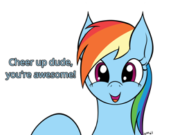 Size: 1058x824 | Tagged: safe, artist:wapamario63, imported from ponybooru, rainbow dash, pegasus, pony, cheering, cute, dialogue, female, happy, looking at you, mare, simple background, smiling, solo, transparent background