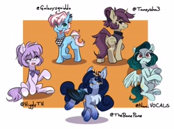 Size: 3332x2472 | Tagged: safe, artist:siroc, imported from derpibooru, oc, oc only, oc:lavrushka, oc:mio, oc:namii, oc:sici, oc:tundra, earth pony, pegasus, pony, unicorn, high res