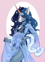 Size: 2128x2885 | Tagged: safe, artist:lunnita_pony, imported from derpibooru, oc, oc only, anthro, unicorn, high res, solo