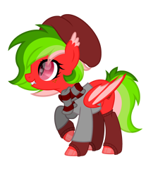Size: 2600x3000 | Tagged: safe, artist:ponkus, imported from derpibooru, oc, oc only, oc:melun heart, bat pony, pony, bat pony oc, bat wings, beanie, clothes, cute, fangs, female, hat, high res, mare, scarf, simple background, smiling, socks, solo, transparent background, wings